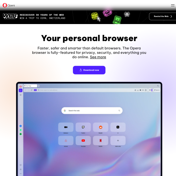 Website preview of Opera étterem