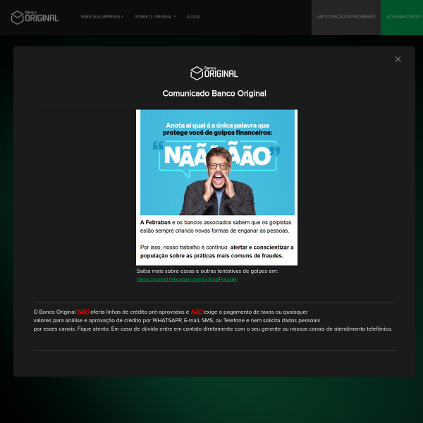 Website preview of original amazon