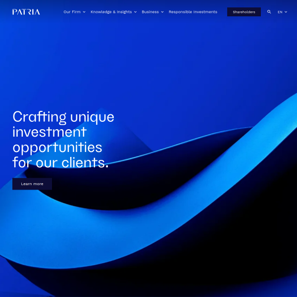Website preview of Patria Selection 2