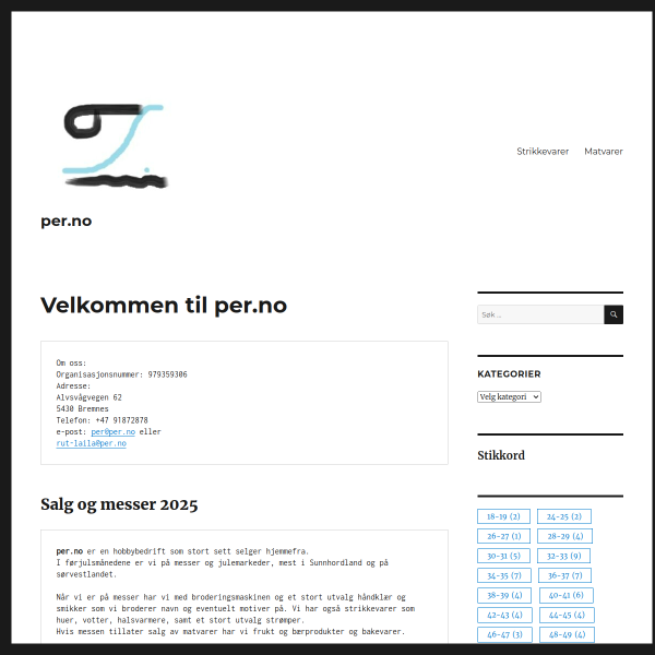 Website preview of PER ERIK BREKKE HOLDING AS