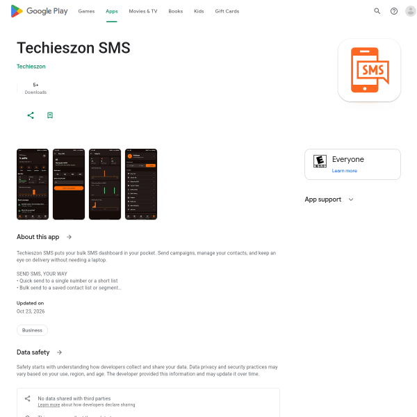 Techieszon SMS