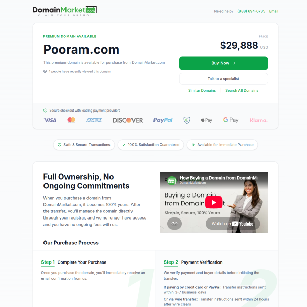 Website preview of Pooram Holidays