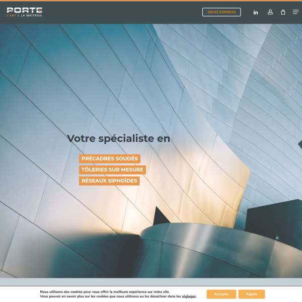 Website preview of Porte de Chanelles