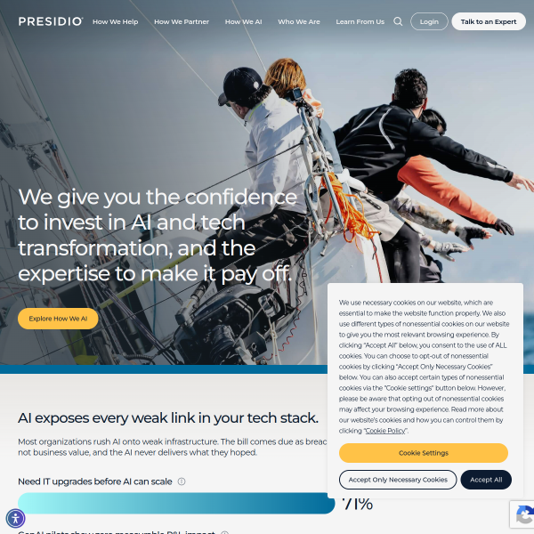 Website preview of PRESIDIO THEATRE