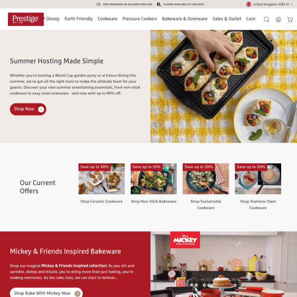 Website preview of PRESTIGE BUILDING AND DESIGN LTD