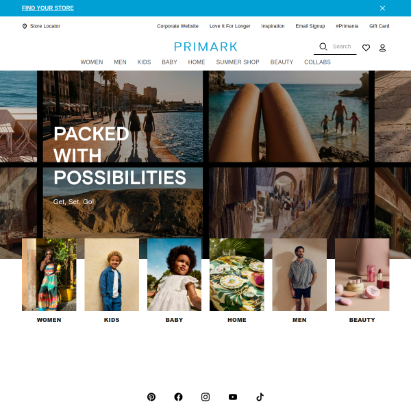 Website preview of PRIMARK PRODEJNY S.R.O.