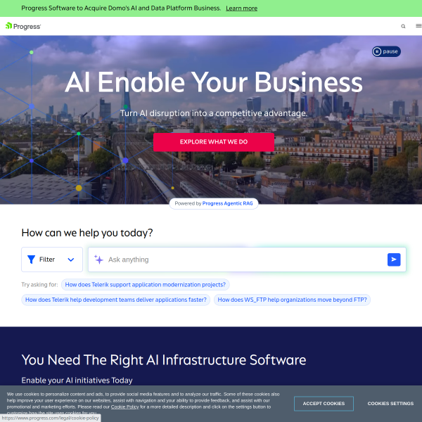 Website preview of PROGRESS & PROVISIONS LLC