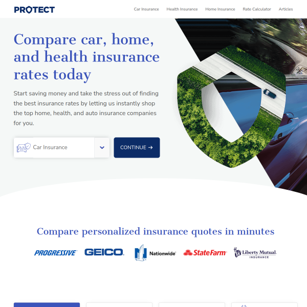 Website preview of Protect 80 Alte & Neue Welt