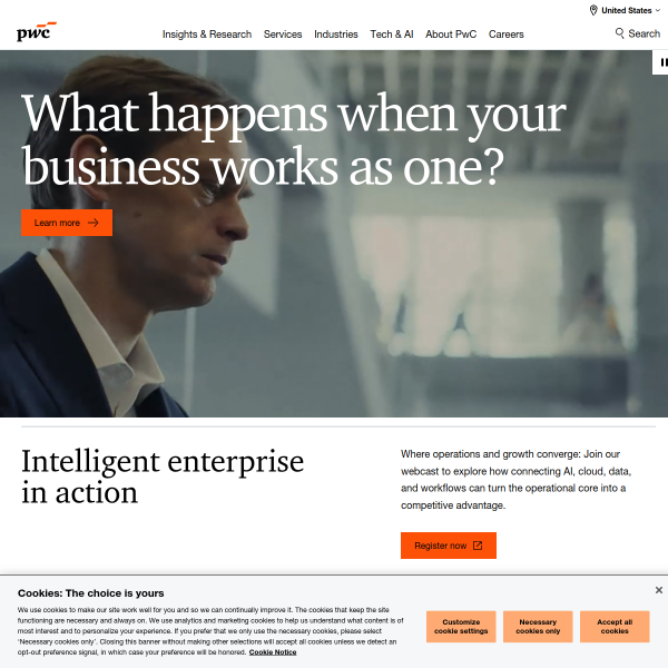 Website preview of PWC REALTY LLC