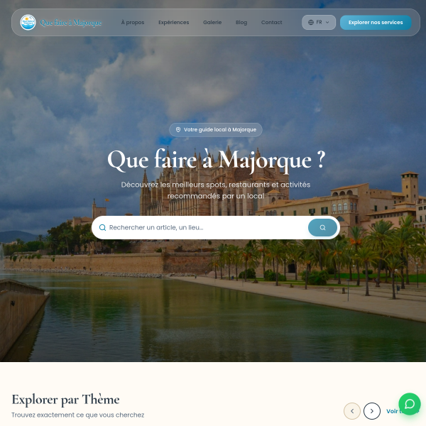 Que Faire à Majorque website