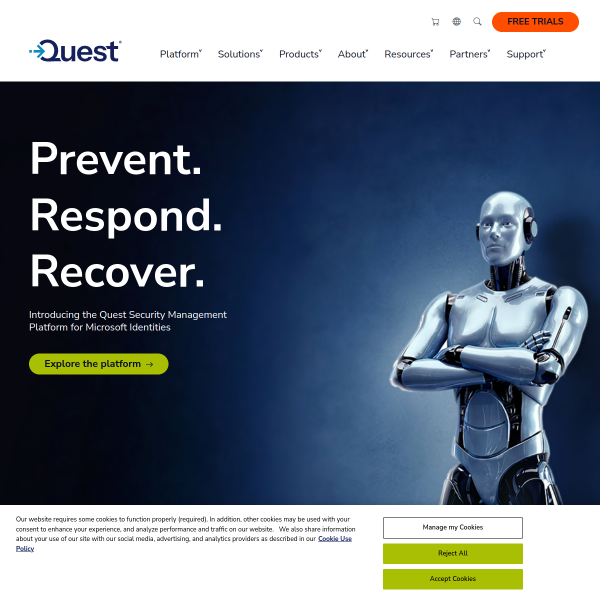 Website preview of Quest Investments Ltd.