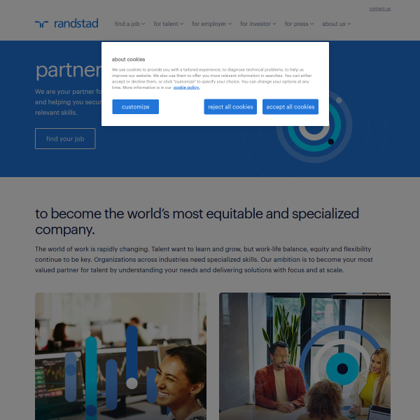 Website preview of Randstad FTC PTE. LTD.