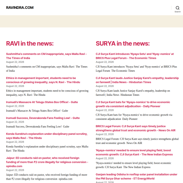 Website preview of RAVINDRA ENERGY KNSP2 PRIVATE LIMITED