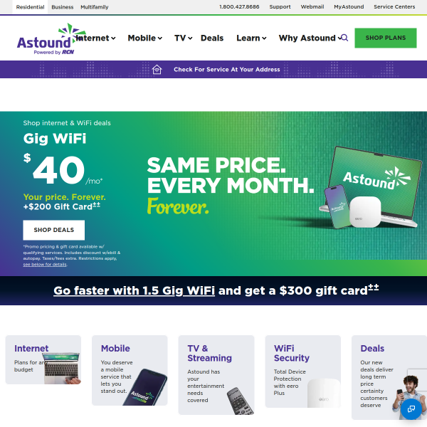Website preview of RCN Digital OÜ