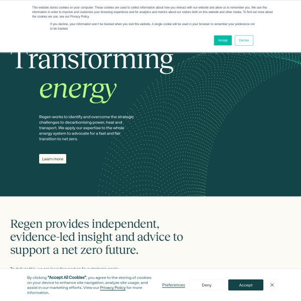 Website preview of REGEN:BIOLOGICS LTD
