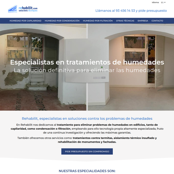Website preview of rehabilitácia, MUDr. Ana Malita