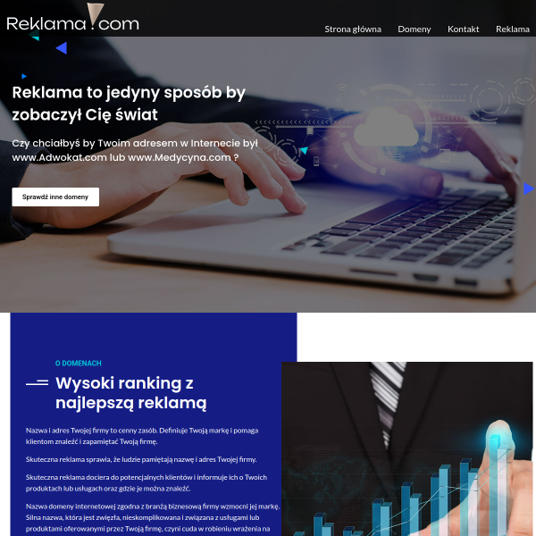 Website preview of Reklama Pomorze