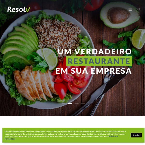 Website preview of resolv agencia de turismo