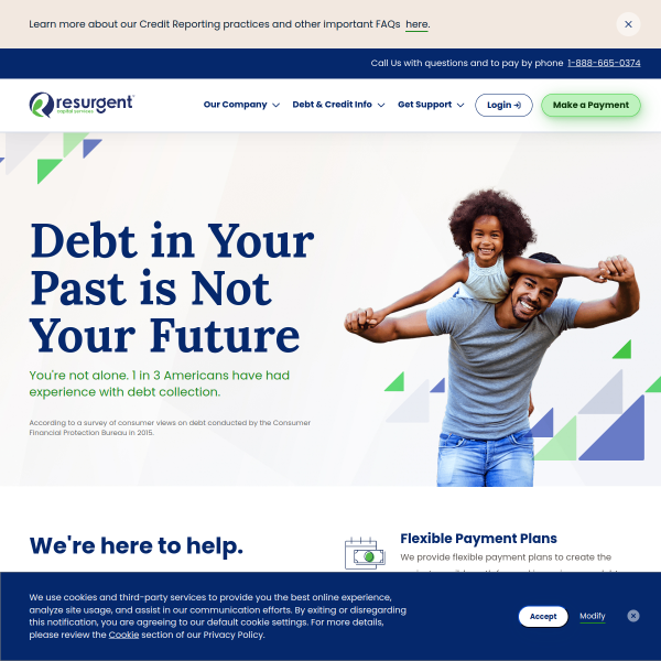 Website preview of RESURGENT EDUCATION AND COMMUNITY HEALTH SERVICES INC.