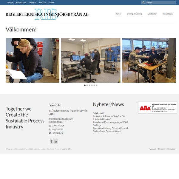 Website preview of RIB Mjøsa
