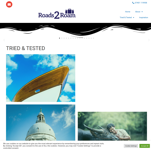 Website preview of ROADS2ROAM LIMITED