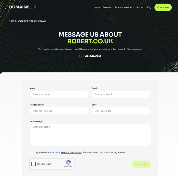 Website preview of ROBERT SHEARLAW LIMITED