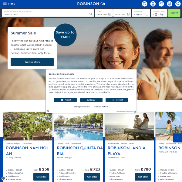 Website preview of Robinson Design Limited