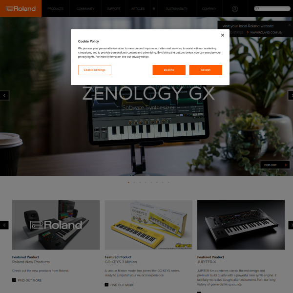 Website preview of ROLAND MACHINE AND EXHAUST