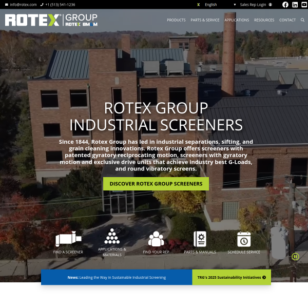 Website preview of ROTEX Robert Tadla