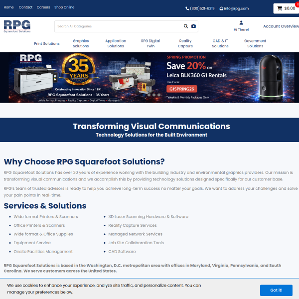 Website preview of Rpg Roofing & Restoration