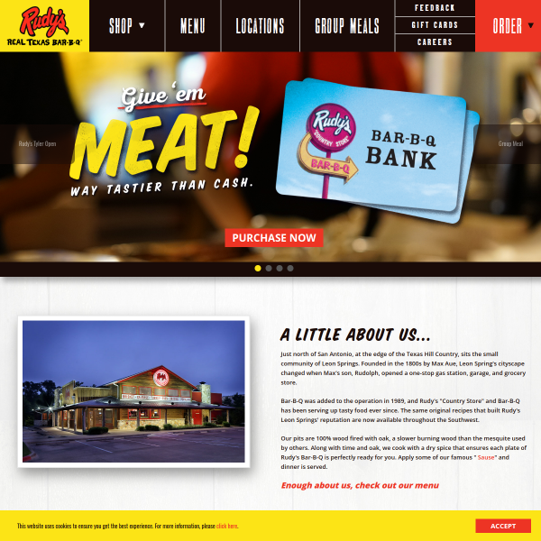 Website preview of RUDYS PLUMBING