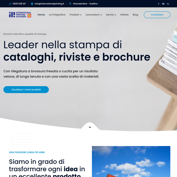 Website preview of RUGGIERO SRL UNIPERSONALE