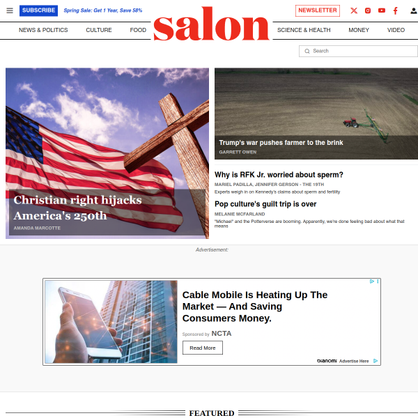 Website preview of Salon Kriss