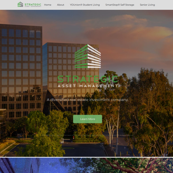 Website preview of SAM
