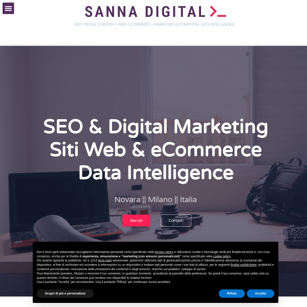 Website preview of SANNA AGOSTINO