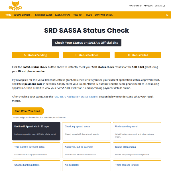 sassagrantstatuscheck.co.za