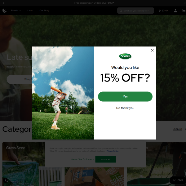 Website preview of SCOTTS PERFORMANCE PRODUCTS, INC.