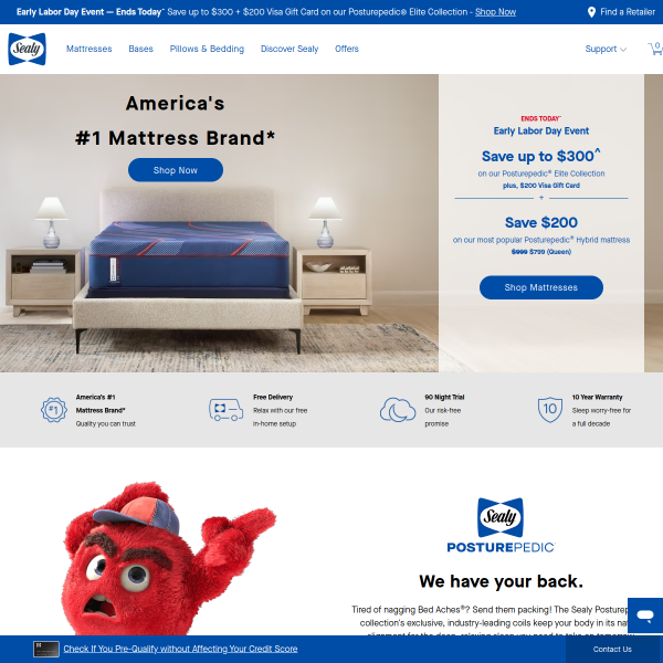 Website preview of Sealy Truck Stop