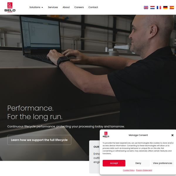 Website preview of Selo Argo Utama