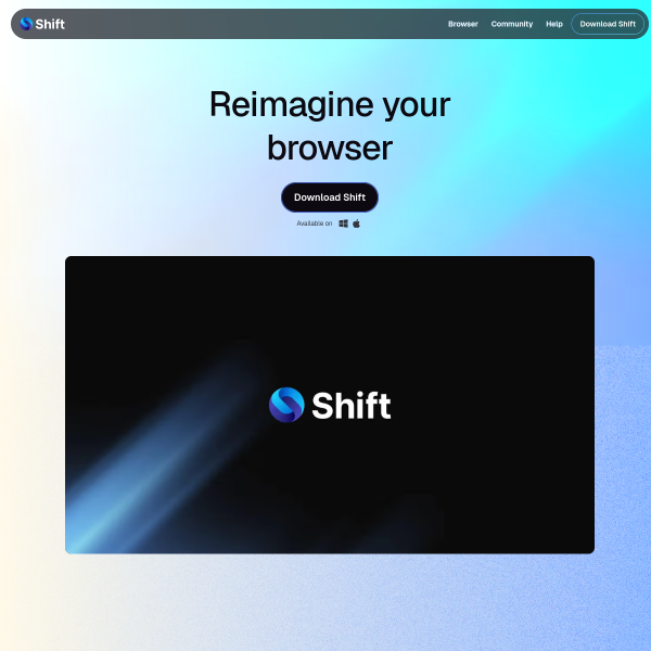 Website preview of Shift Up