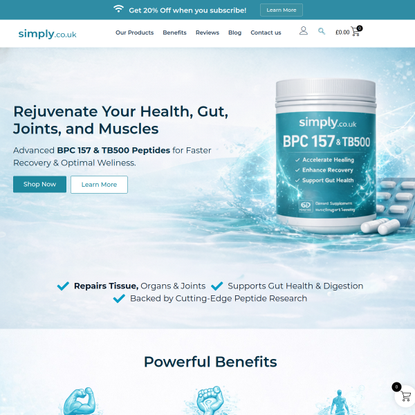 Website preview of SIMPLY CHICKEN 1 LTD