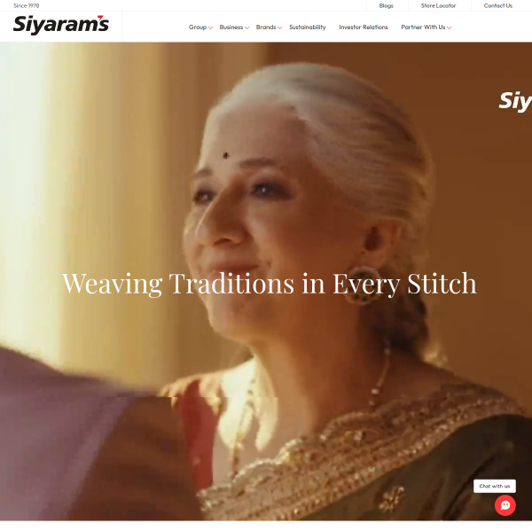 Website preview of SIYARAM SYNTHETICS PRIVATE LIMITED