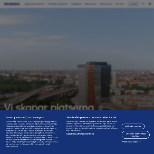Website preview of Skanska Latin America AB