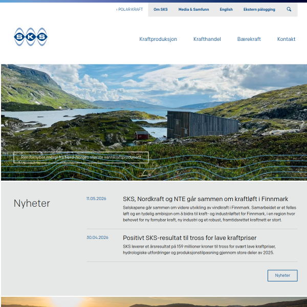 Website preview of SKS SECURITY AS