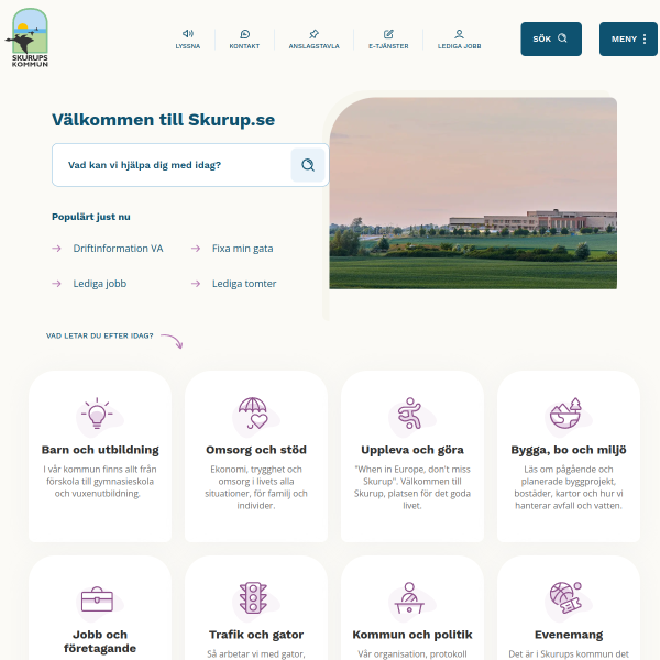 Website preview of Skurup Vårdhem AB
