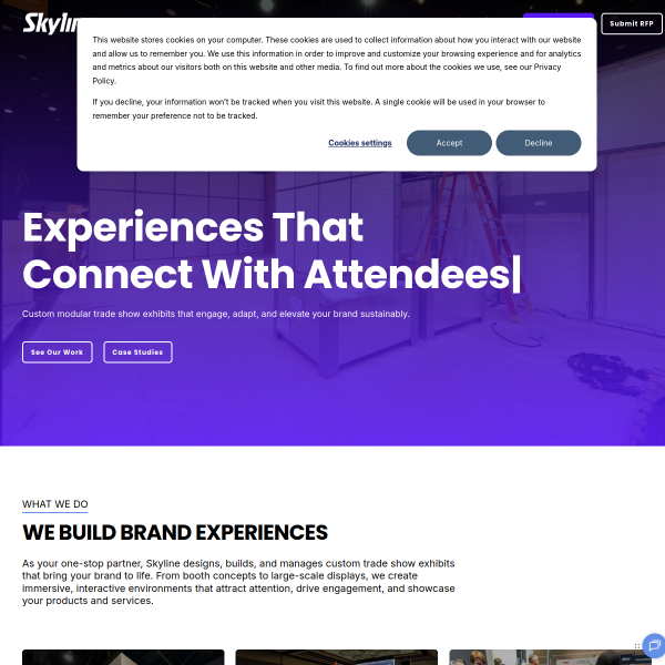 Website preview of Skyline