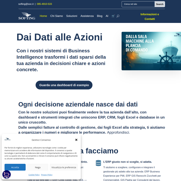 Website preview of SOC. COOP. SOCIALE R. ACERENZA IN LIQUIDAZIONE