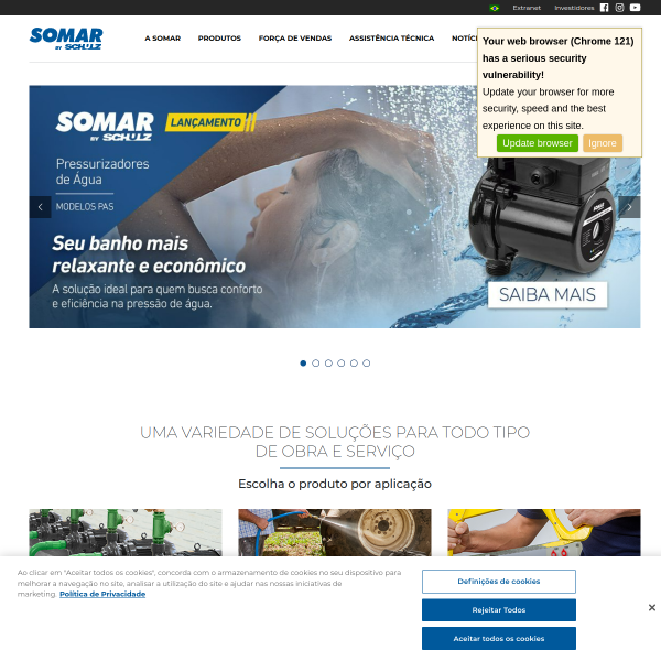 Website preview of somar contábil