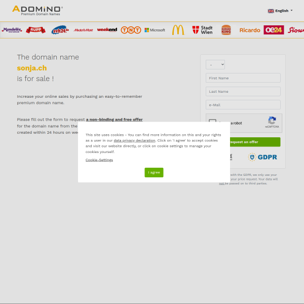 Website preview of Sonja Lacher Management Support