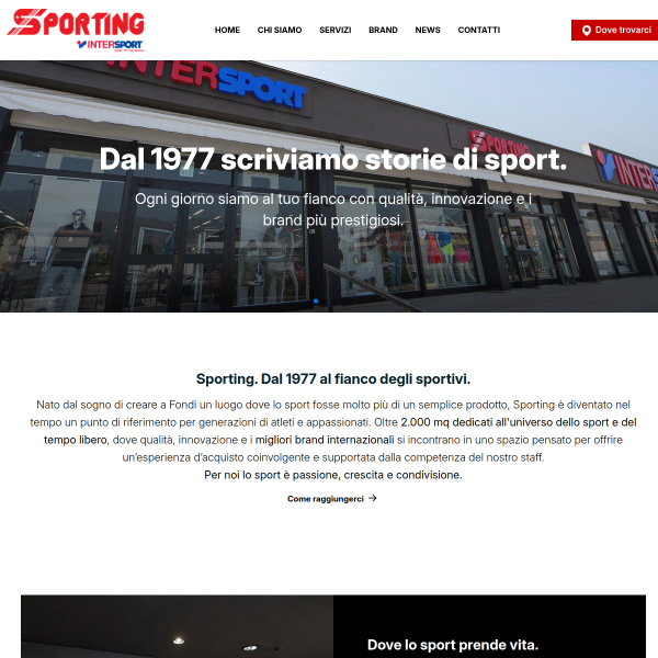 Website preview of SPORTING CLUB BORGO NUOVO SOCIETA